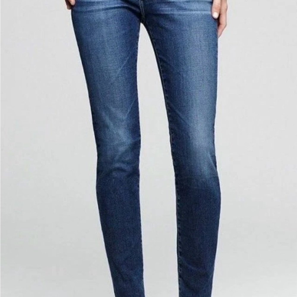 AG Adriano Goldschmied Dark Blue “The Stilt” cigarette leg 24R